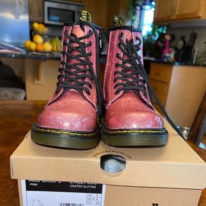 Pink glitter Dr Martens